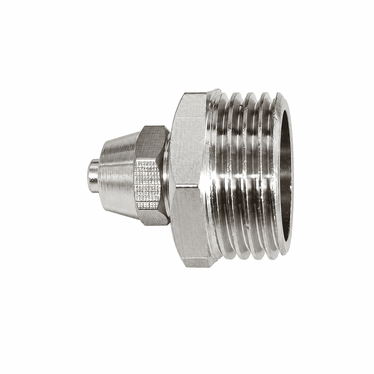 Conector Macho para Aire Comprimido con Bloqueo de Tensión de 1/2-6