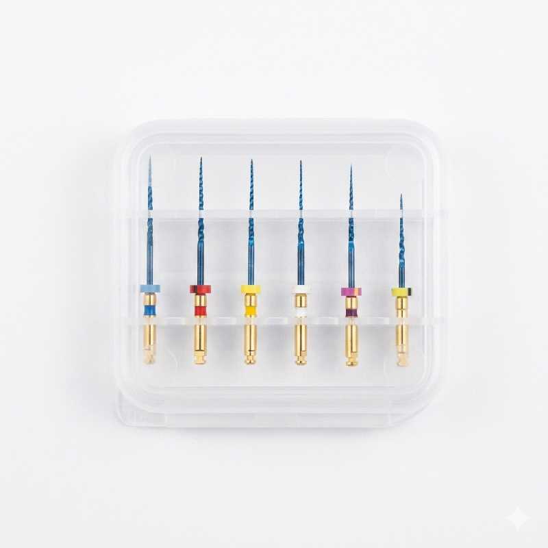 KIT DE 5 UNIDADES LIMA ROTATORIA PARA ENDODONCIA 25mm (CAJA DE 6 UNIDADES) - Imagen 2